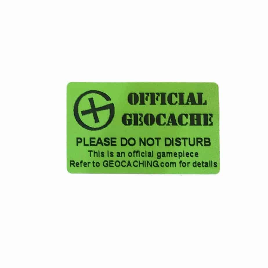 Green Bison Geocache Label Sticker For Geocaching Weather Proof for Geocache Label Free Printable