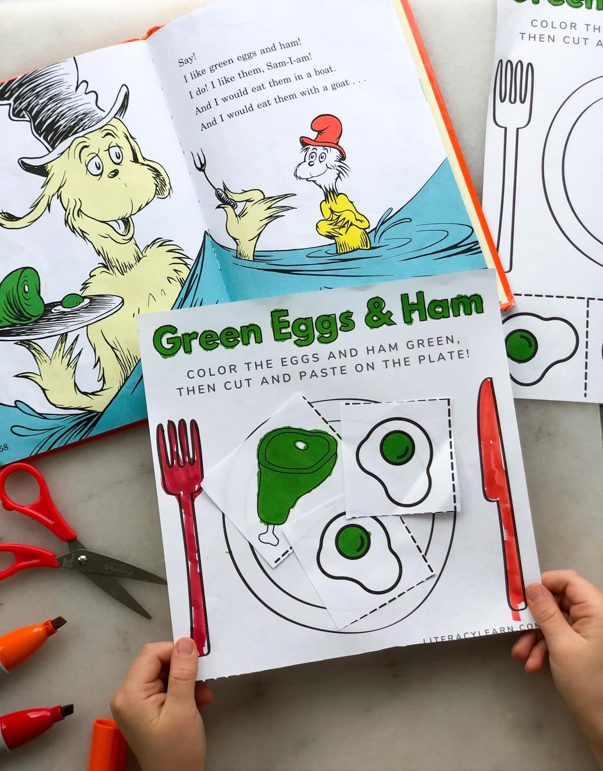 Green Eggs &amp;amp; Ham Printable Worksheet - Literacy Learn intended for Green Eggs And Ham Printable Images
