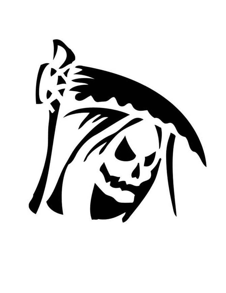 Grim Reaper (Free Pumpkin Stencil - Pumpkin Pattern - Pumpkin regarding Printable Grim Reaper Pumpkin Stencil