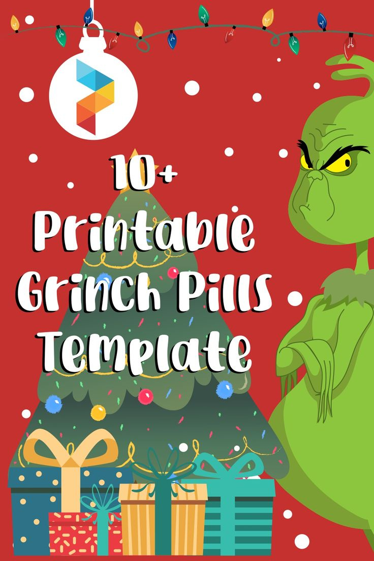 Grinch Pills Template - 10 Free Pdf Printables | Printablee pertaining to Grinch Pills Free Printable