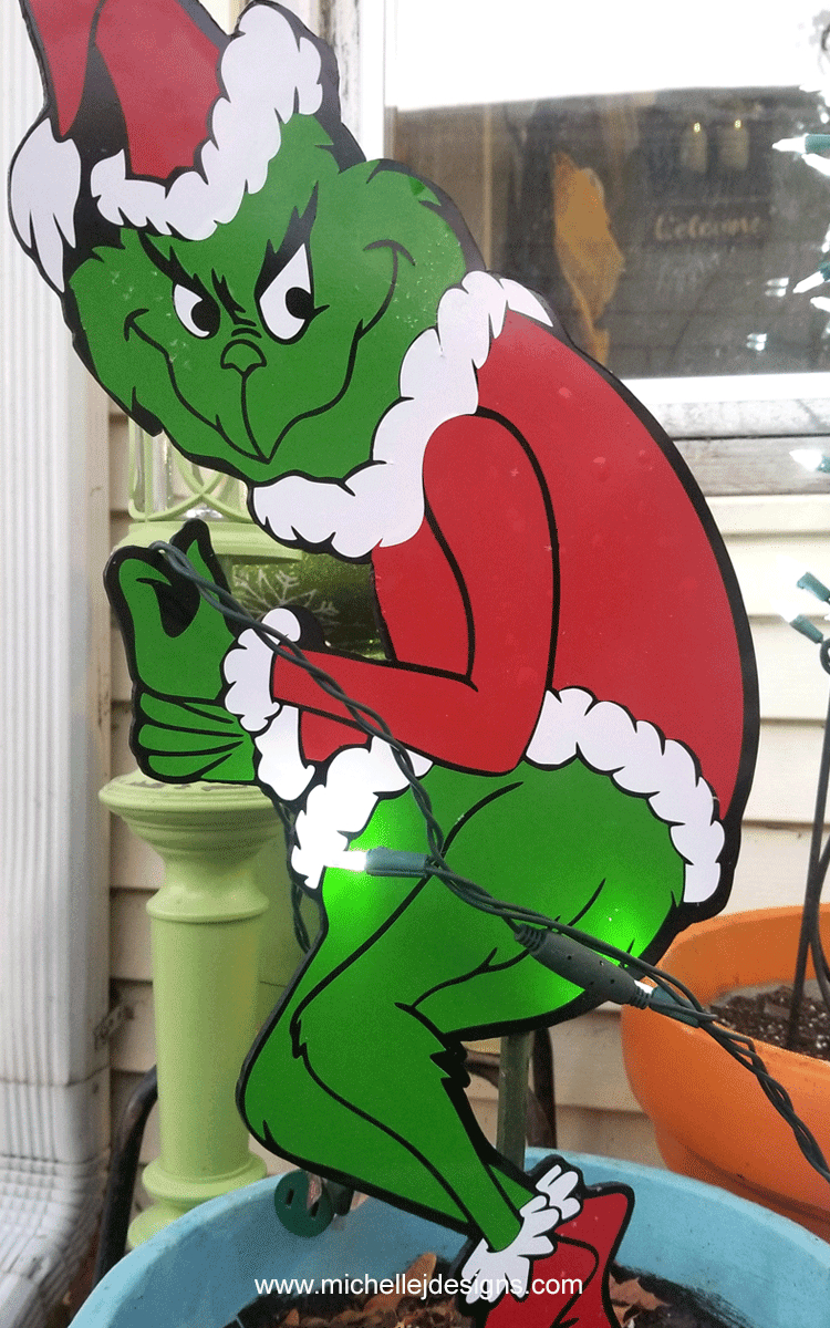 Grinch Yard Art - Michelle James Designs regarding Printable Grinch Plywood Cutout Pattern Free