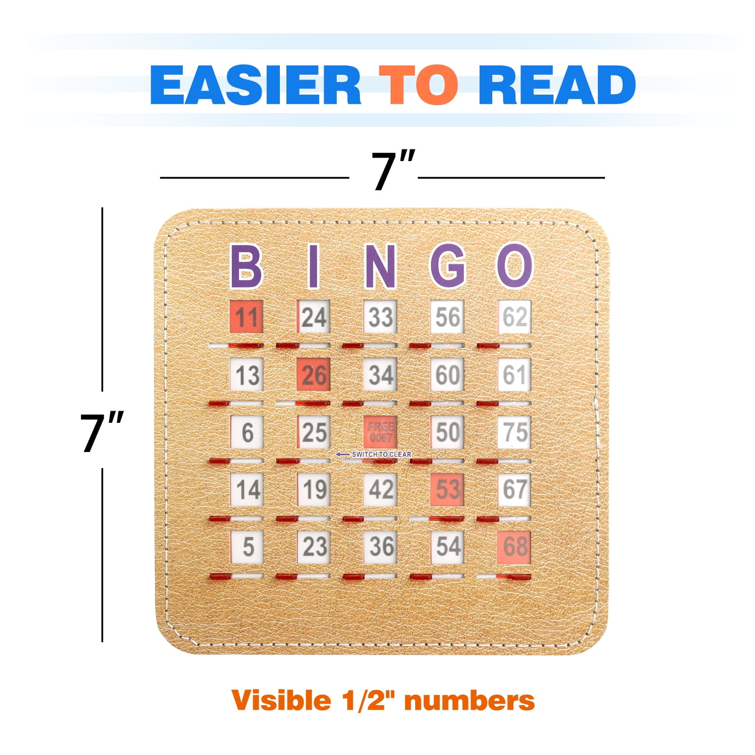 Gse Games &amp;amp; Sports Expert Ultra-Durable 5 Ply Stitched Shutter in Bingo Slide Cards For Sale