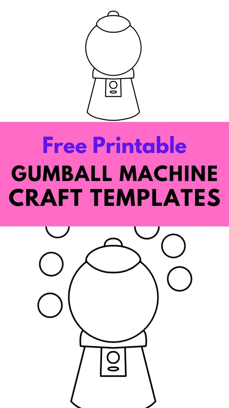 Gumball Machine Free Printable Activity - with Gumball Machine Printable Free