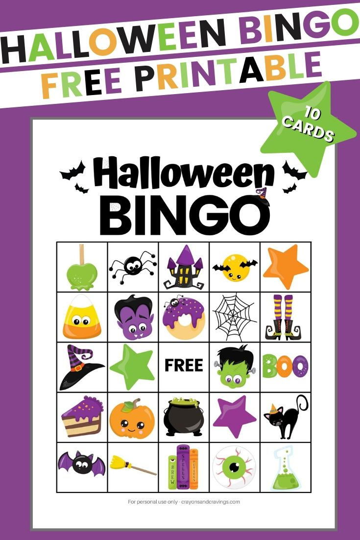 Halloween Bingo Free Printable Halloween Game For Kids with Free Halloween Printable Bingo Cards