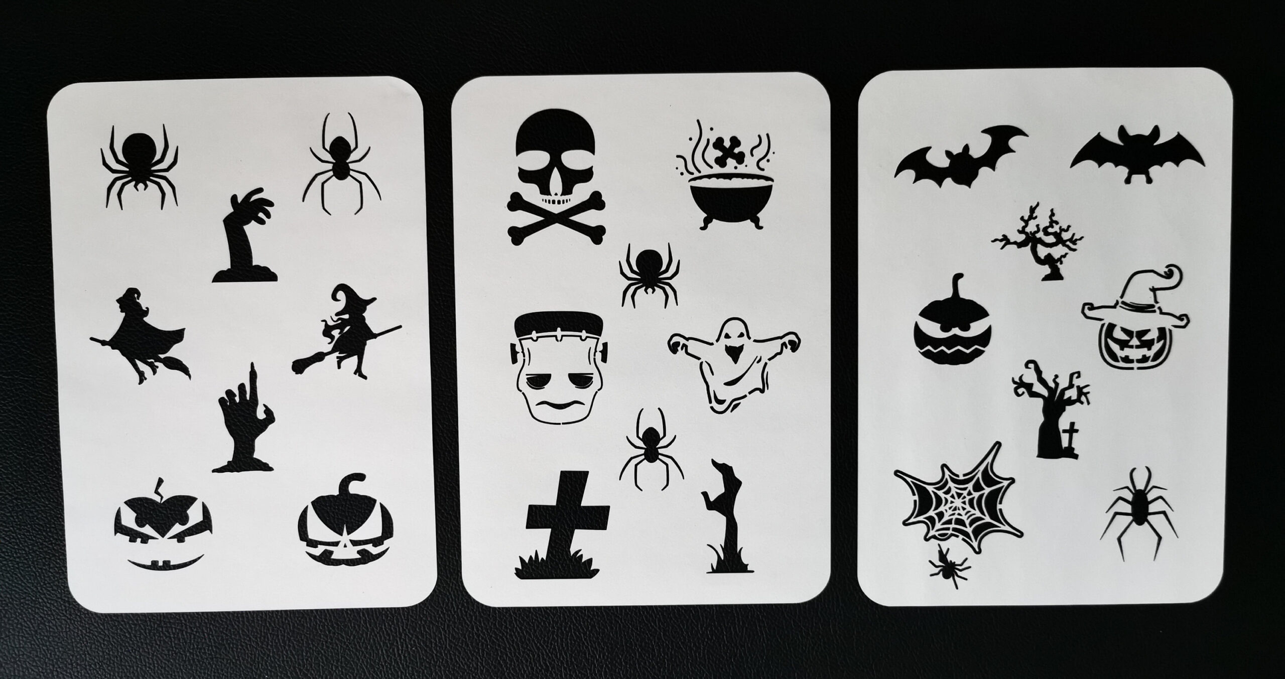 Halloween Face Painting Stencils (190 Mylar) - Etsy in Cut Out Face Paint Stencils Printable