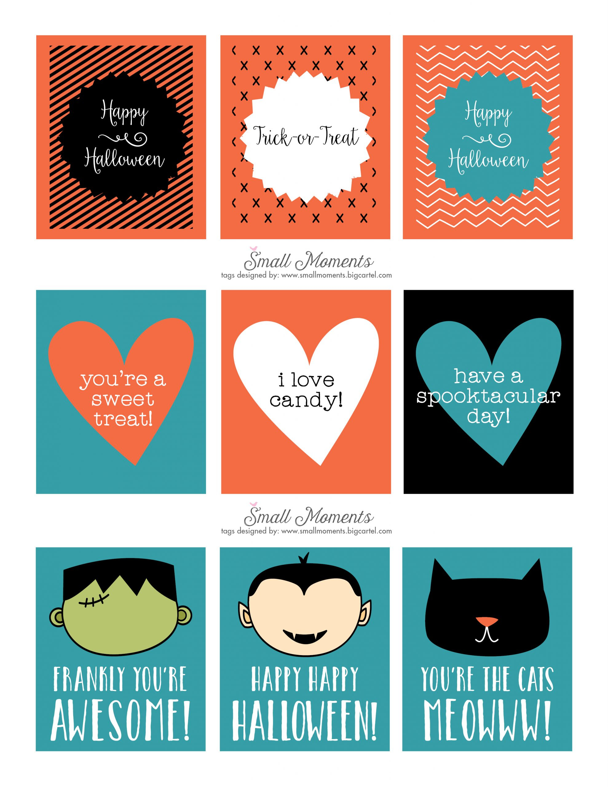 Halloween: Free Printable Tags - See Vanessa Craft pertaining to Free Printable Halloween Tags For Teachers