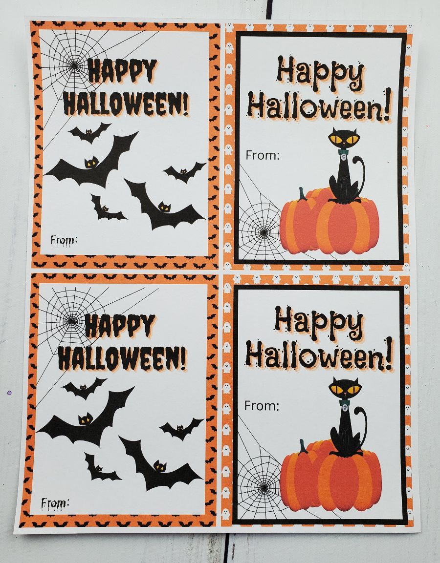 Halloween Tags Printable Free - Printable Party Favors pertaining to Halloween Gift Tags Printable Free