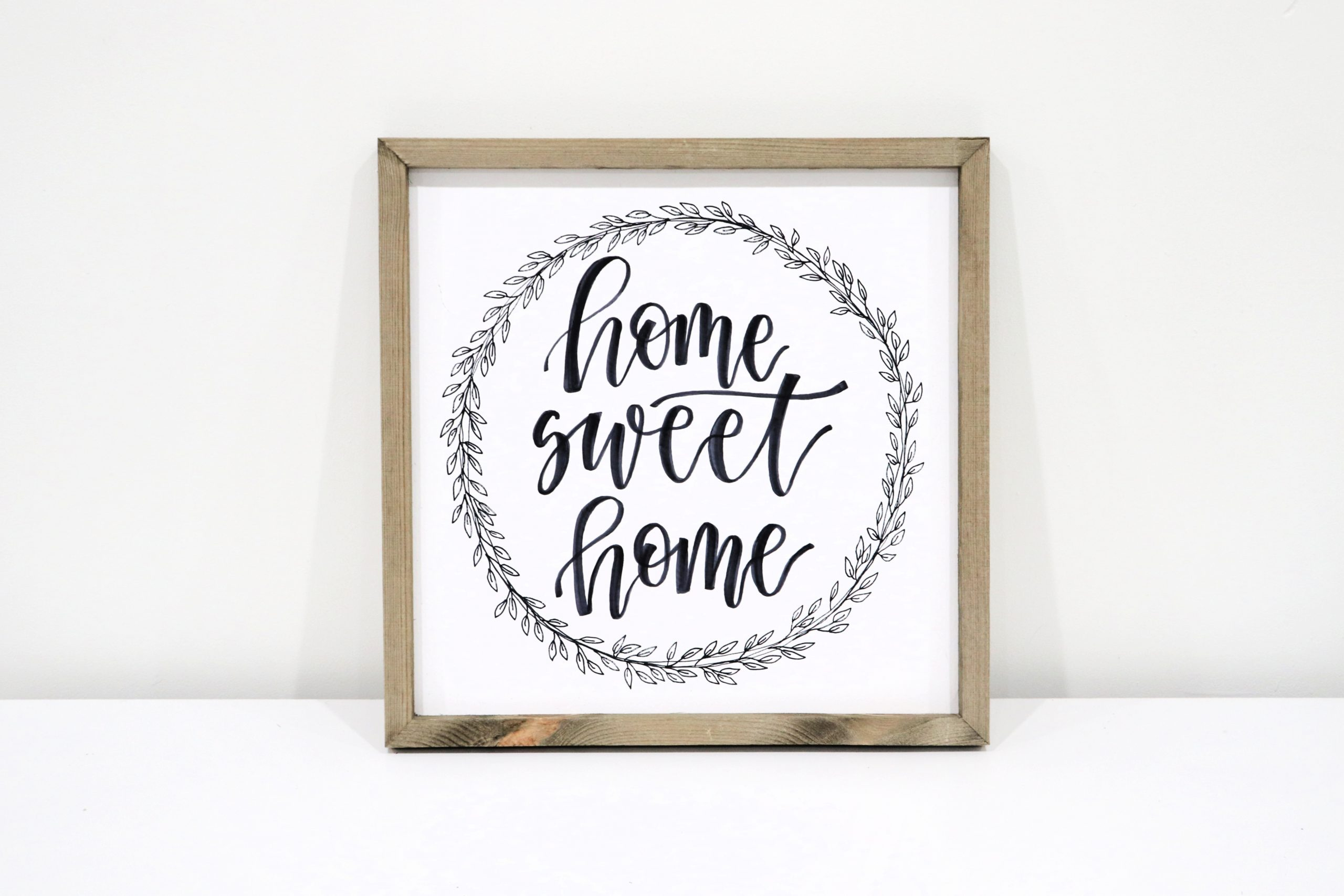 Hand Lettered &amp;quot;Home Sweet Home&amp;quot; Sign - Amy Latta Creations intended for Home Sweet Home Free Printable