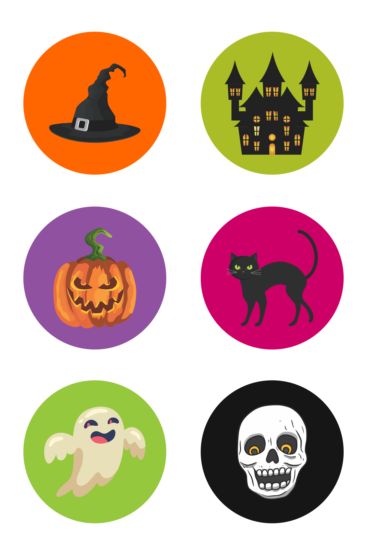 Happy Halloween Cupcake Toppers intended for Halloween Cupcake Toppers Printable