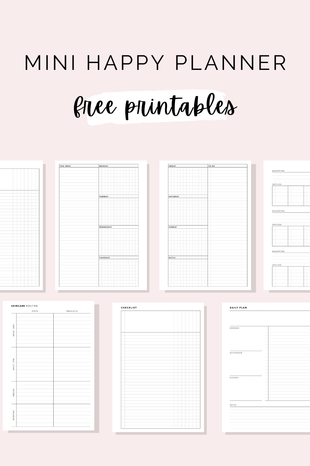 Happy Planner Printables Free - Printable Story Prompts in Free Mini Happy Planner Printable Inserts