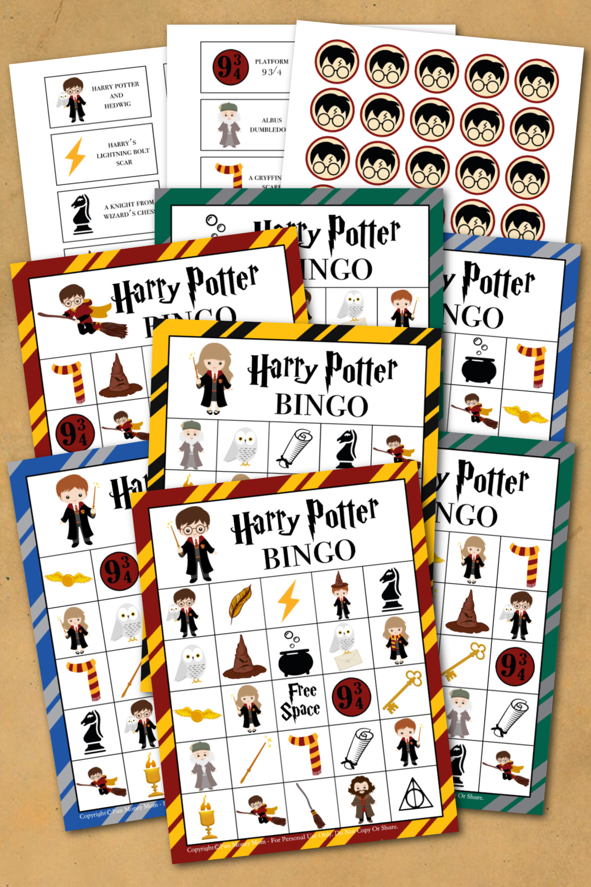 Harry Potter Bingo (Free Printable) | Fun Money Mom with Harry Potter Bingo Card