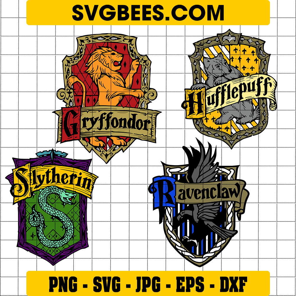 Harry Potter House Crest Svgsvgbees: Svg Files For Cricut for Harry Potter House Crest Printable