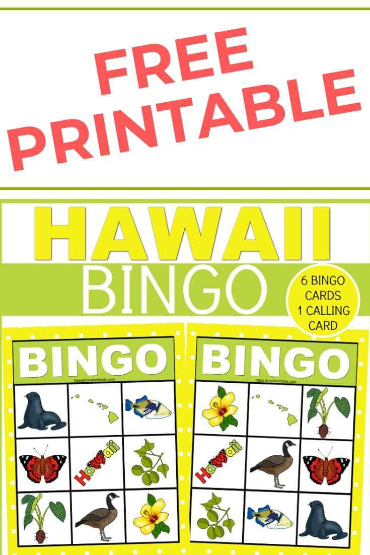 Hawaiian Bingo Game For Kids - Free Printable | Hawaii Travel With intended for Hawaiian Bingo Printable Free