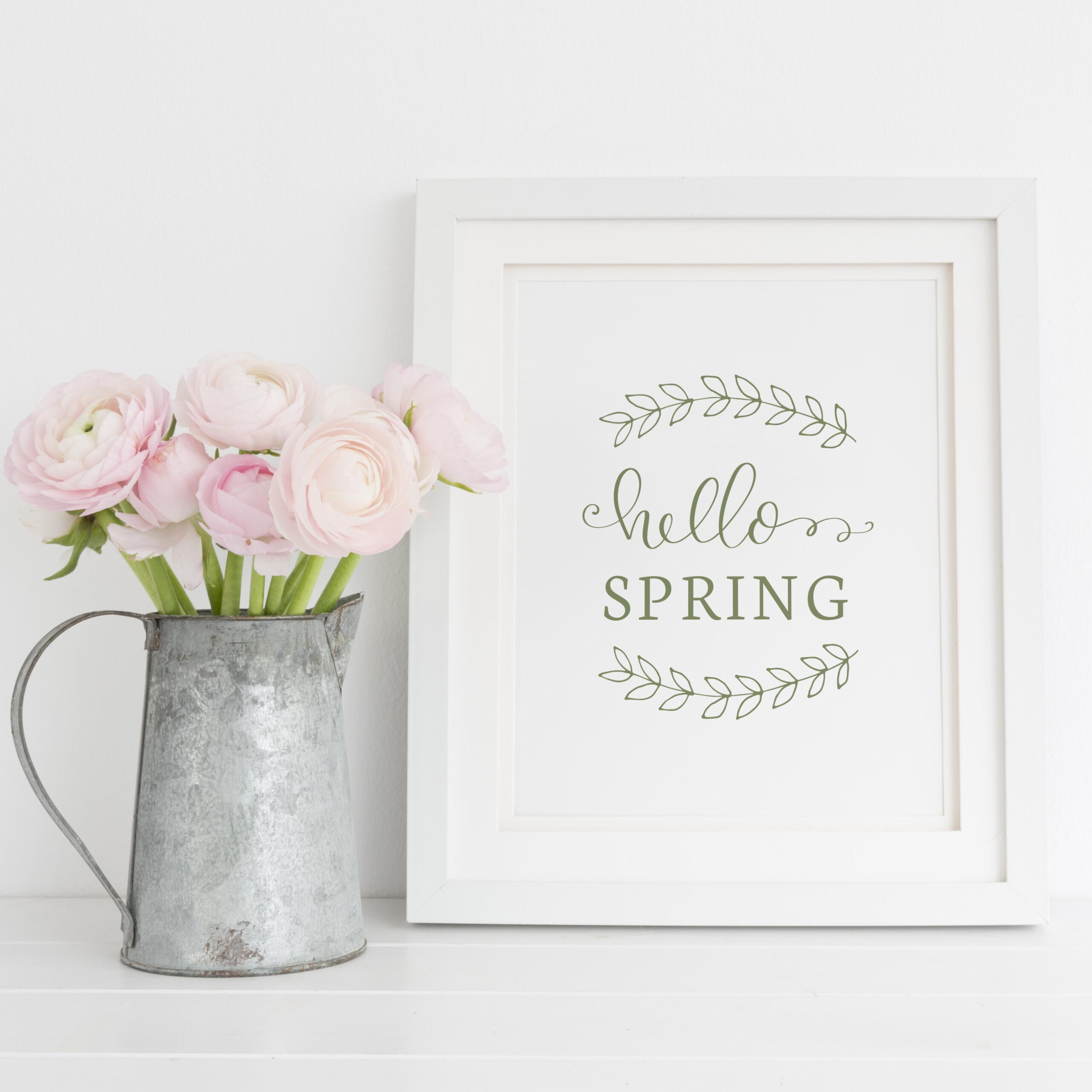 Hello Spring Free Printable - Angela Marie Made inside Hello Spring Free Printable