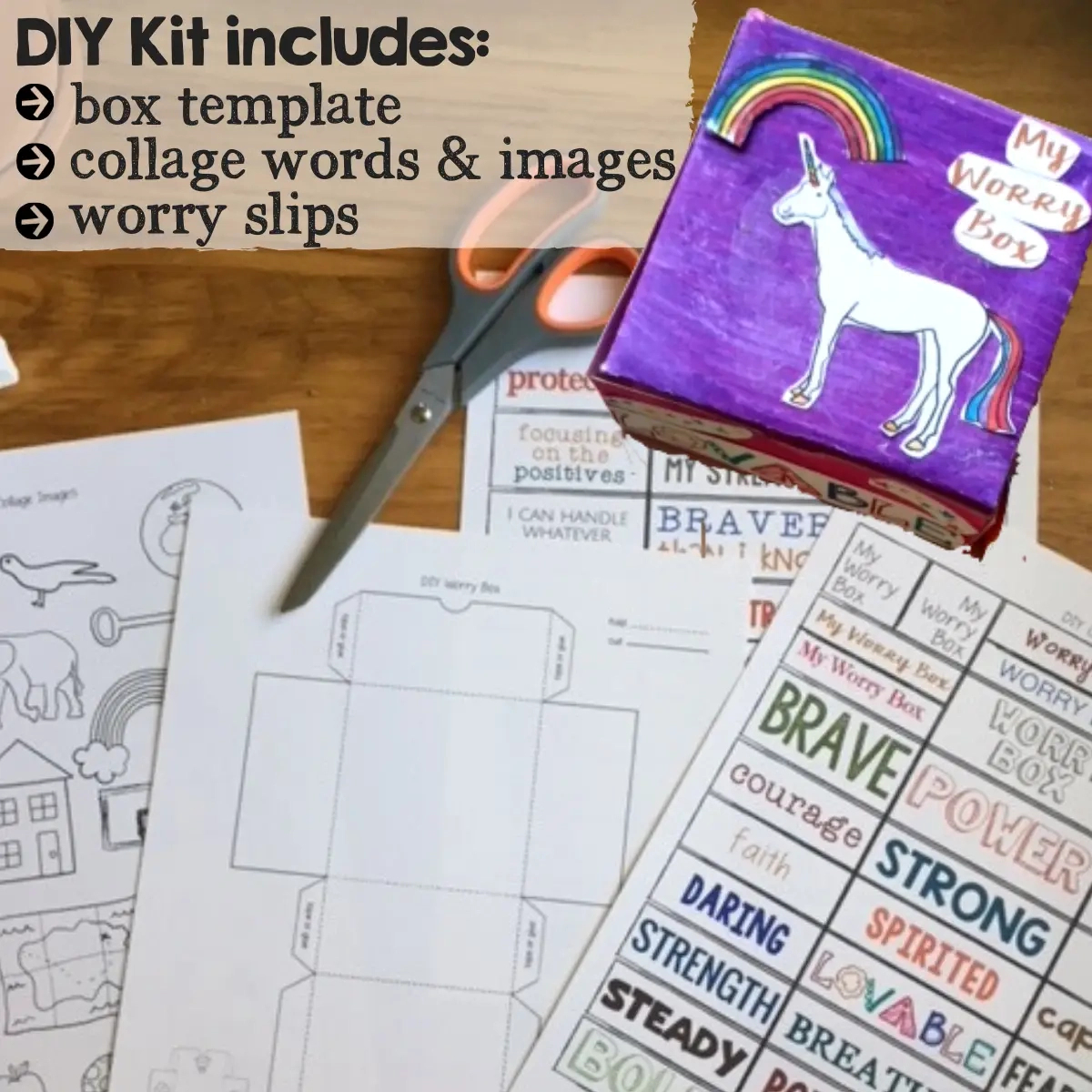 Help Kids Manage Worries: Engaging Craft Project For Anxiety pertaining to Printable Worry Box Poem