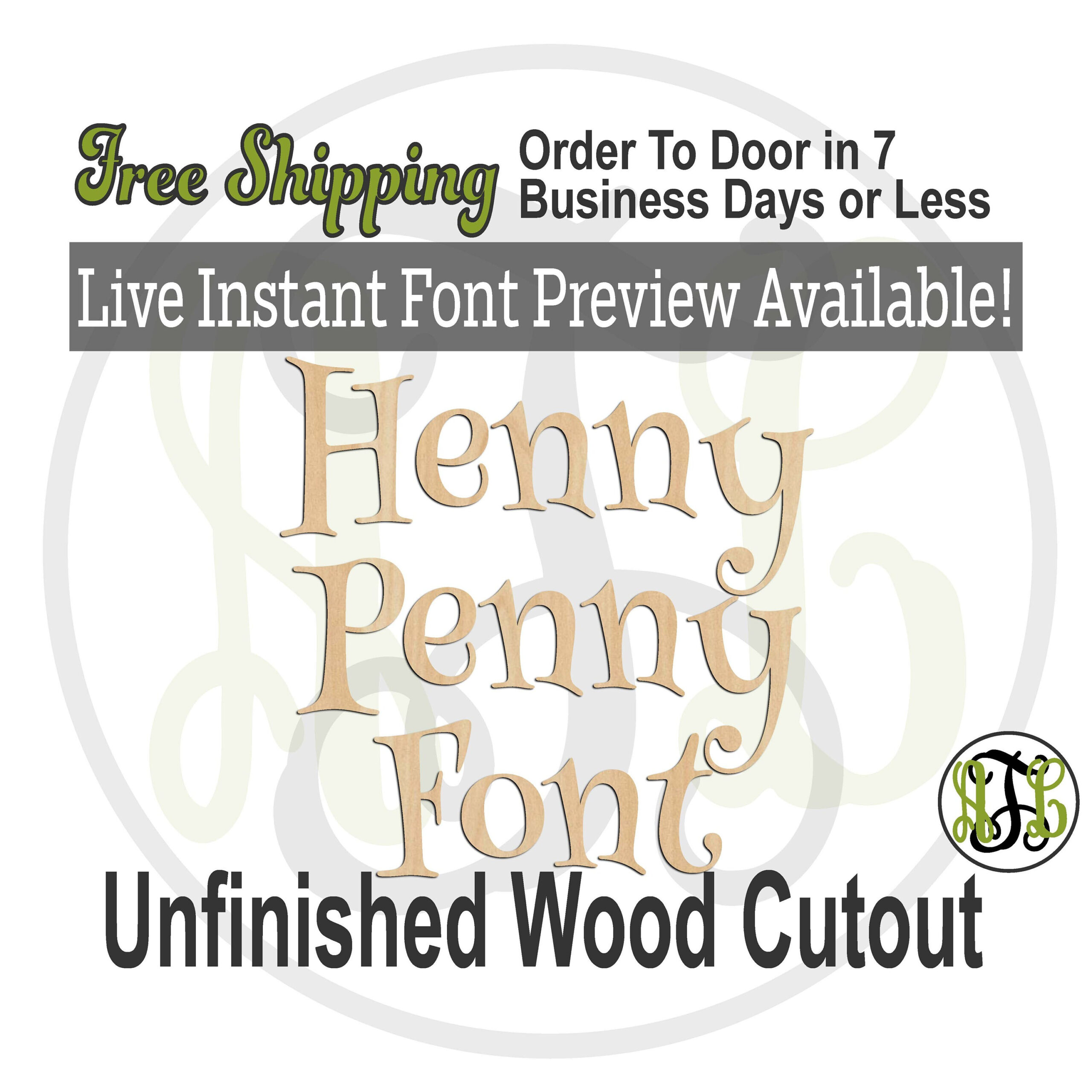 Henny Penny Font Name / Word / Phrase- Block Alphabet Cutout pertaining to Henny Penny Free Printables