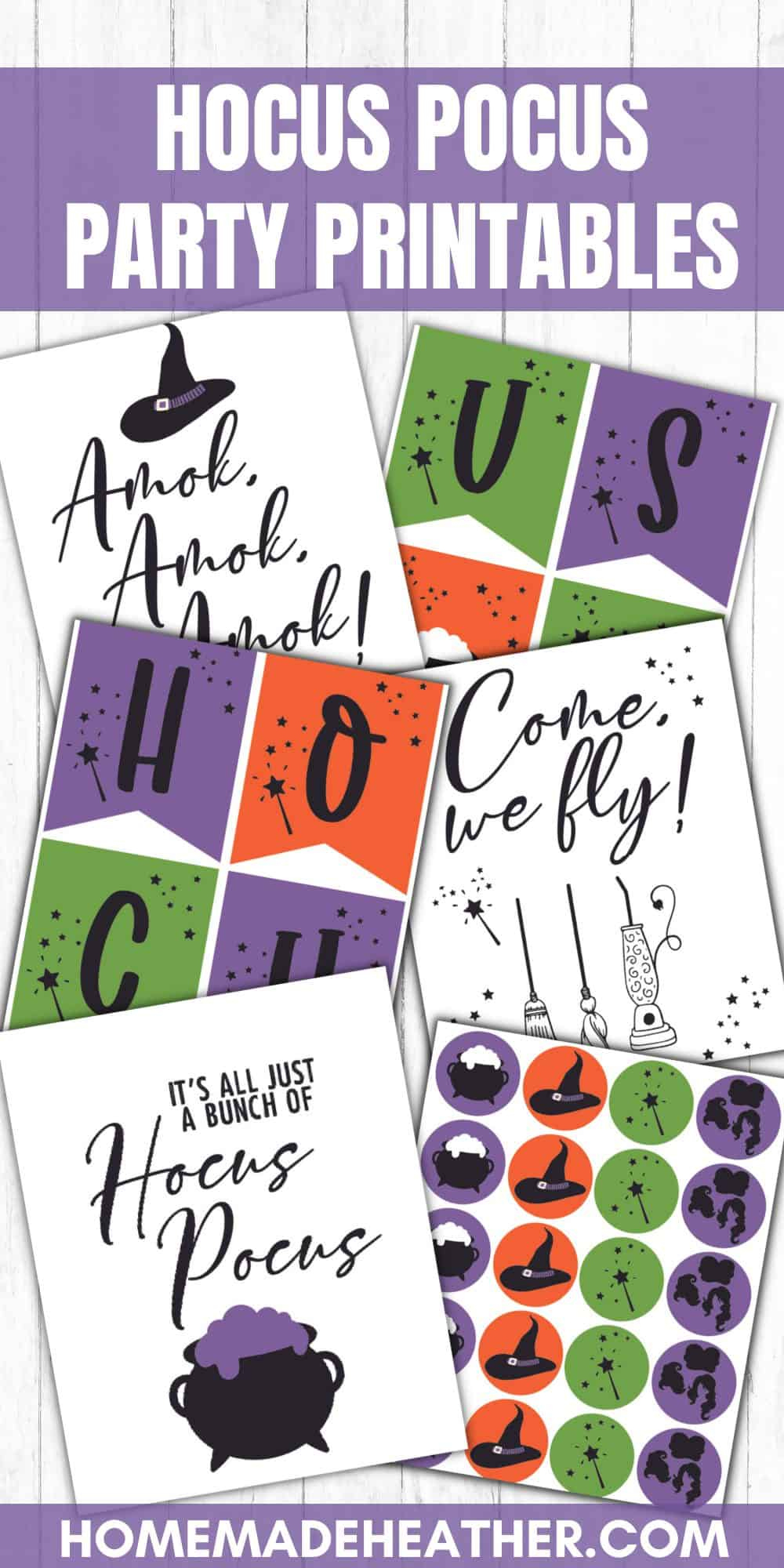 Hocus Pocus Party Printables » Homemade Heather for Hocus Pocus Free Printables