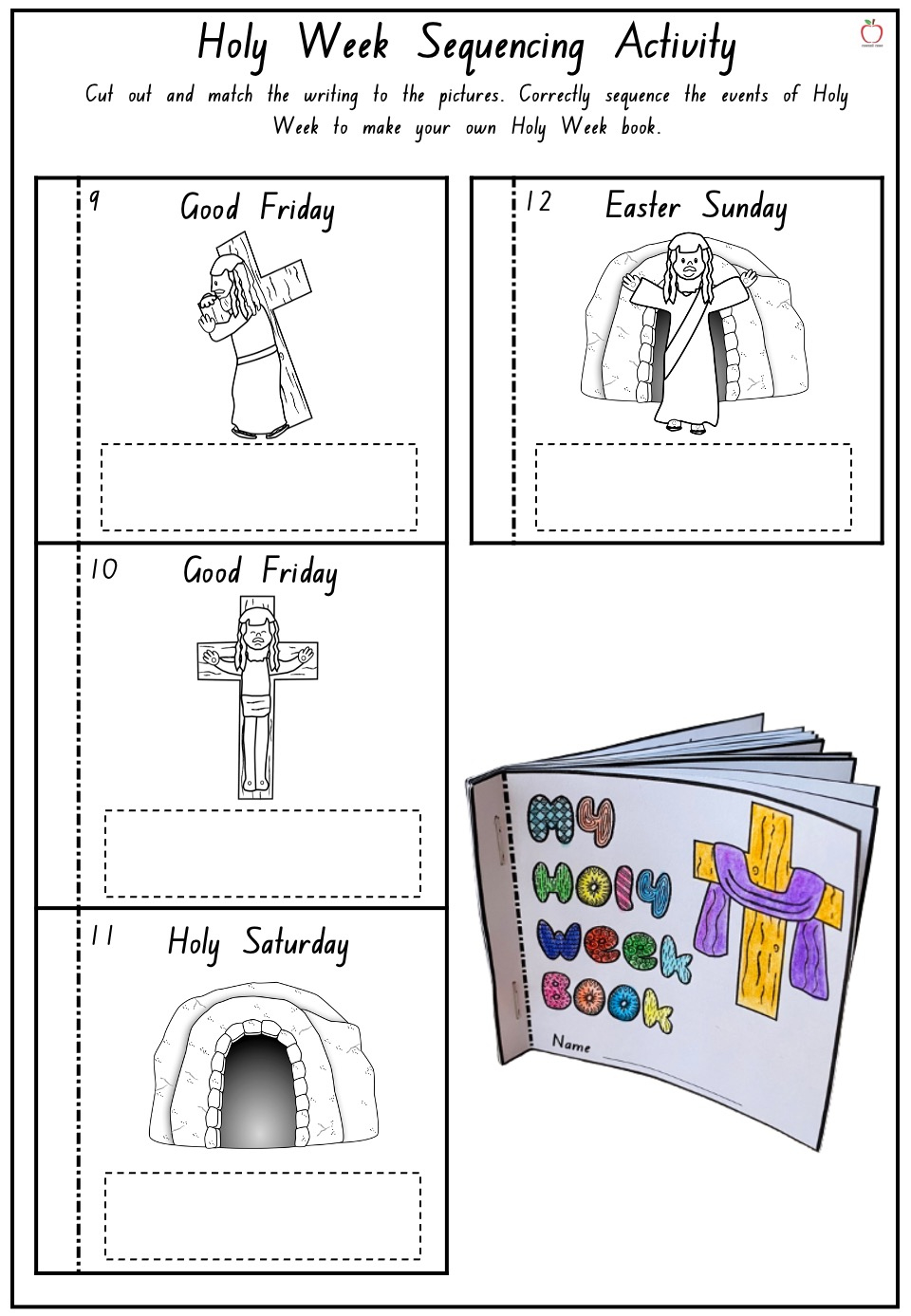 Holy Week Booklet » Casual Case Catholic Resources Holy Week with Holy Week Activities Printable