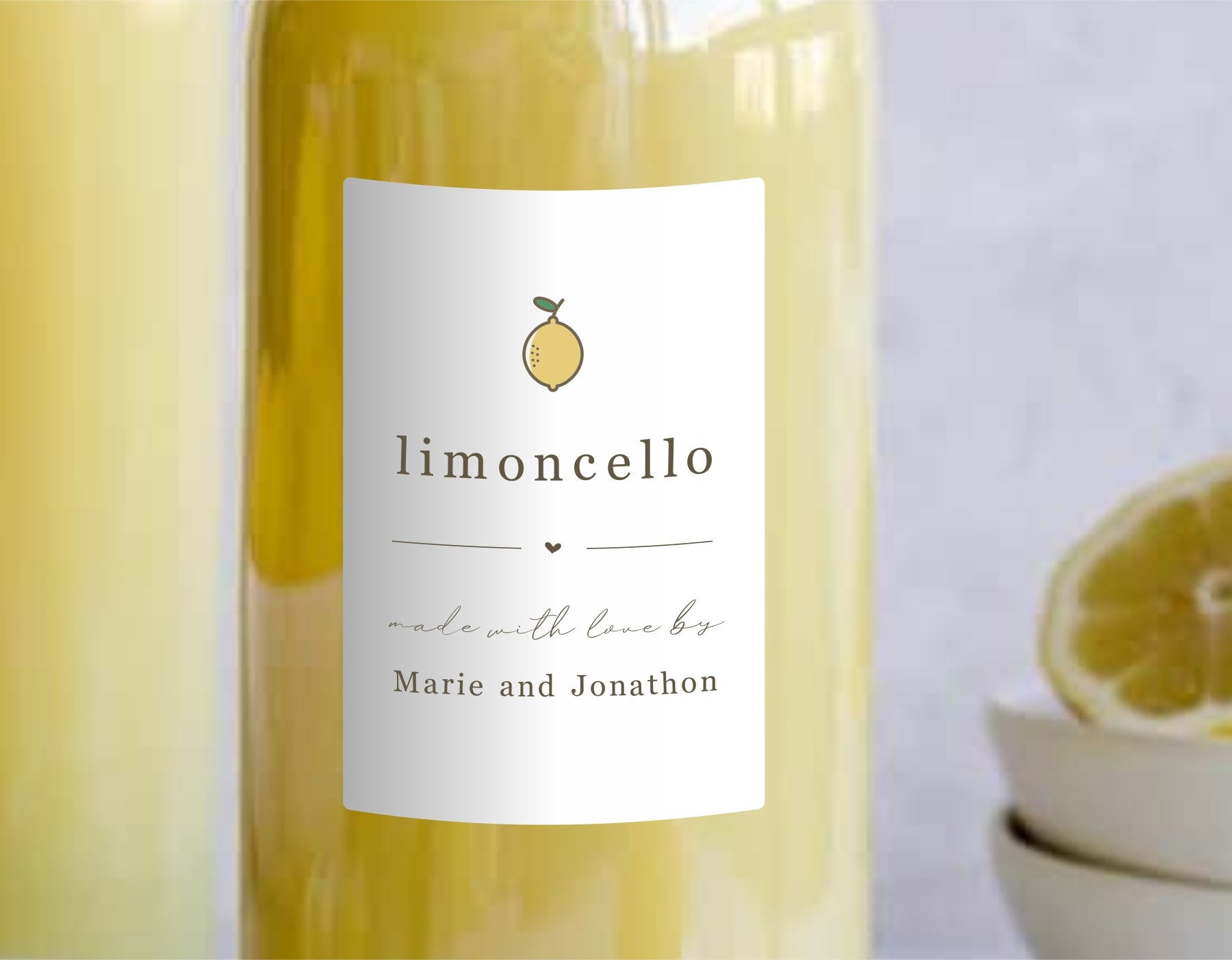 Homemade Limoncello Bottle Label Template - Printable Limoncello pertaining to Free Printable Limoncello Labels Template