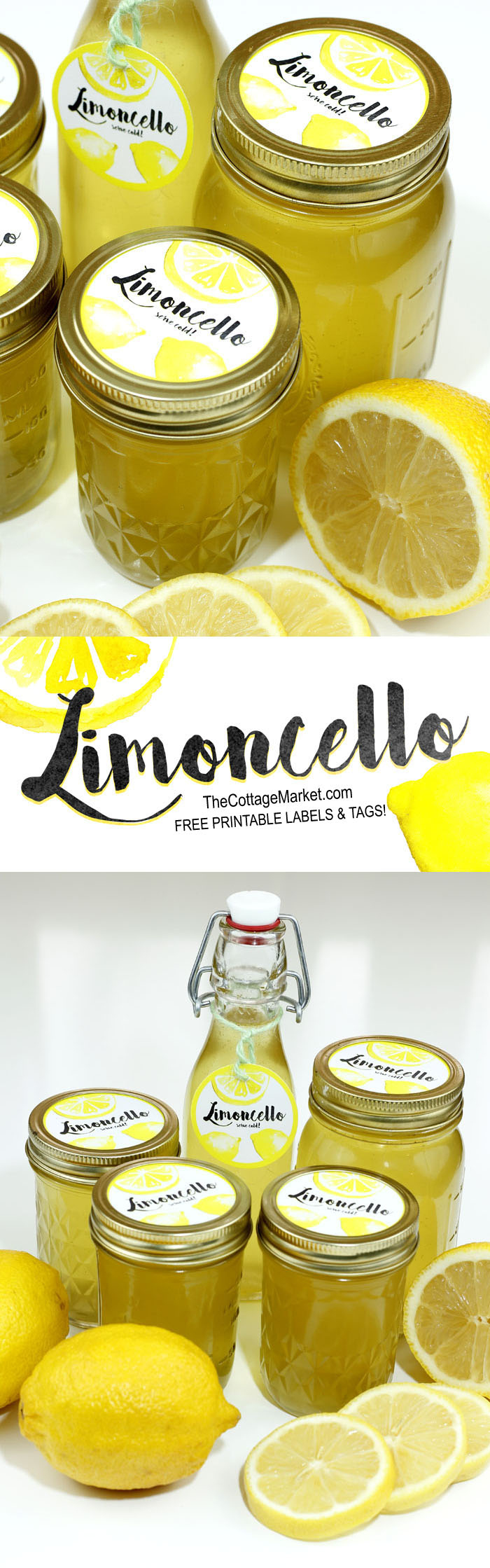 Homemade Limoncello Gift In A Jar With Free Printable Label with Free Printable Limoncello Labels Template