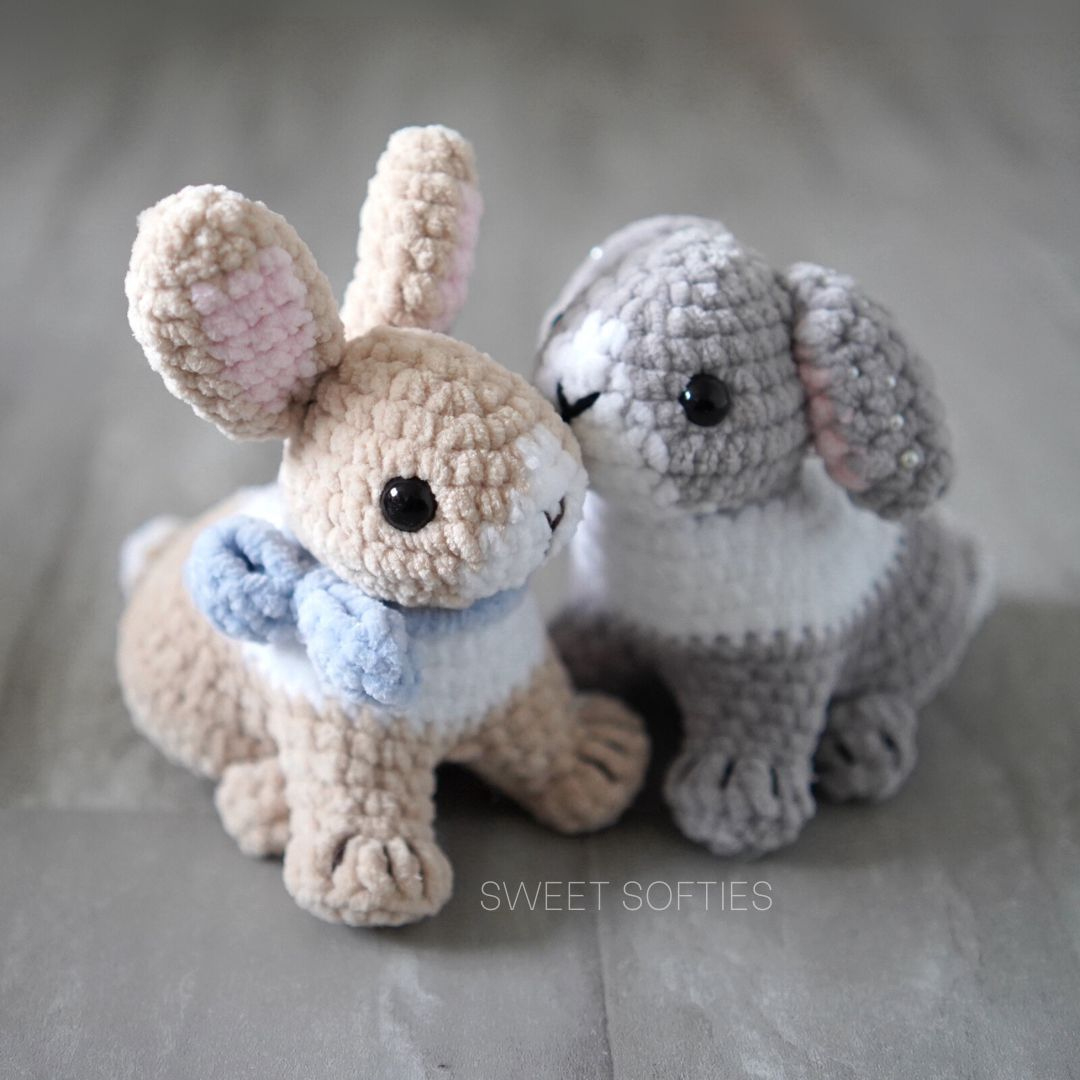 Honey Bunny The Realistic Rabbit · Amigurumi Crochet Pattern for Free Printable Crochet Bunny Pattern