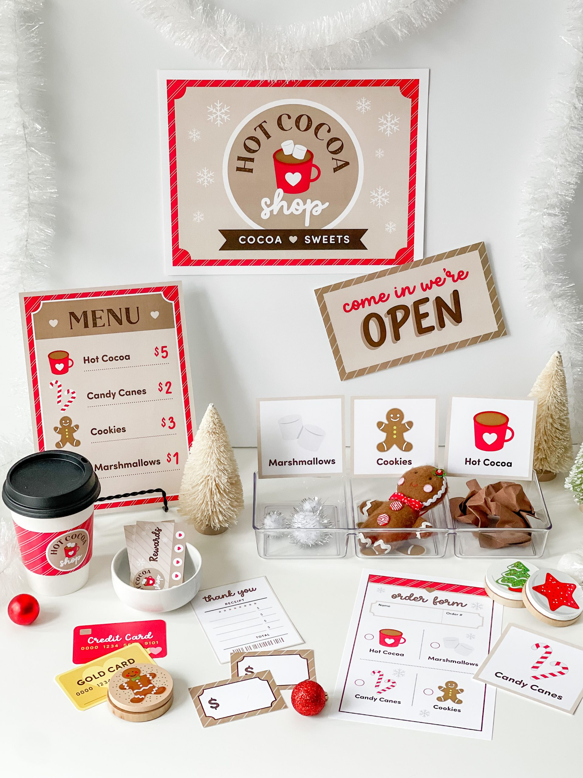Hot Cocoa Shop Pretend Play - Lela Paper | Blog with regard to Hot Chocolate Dramatic Play Free Printables