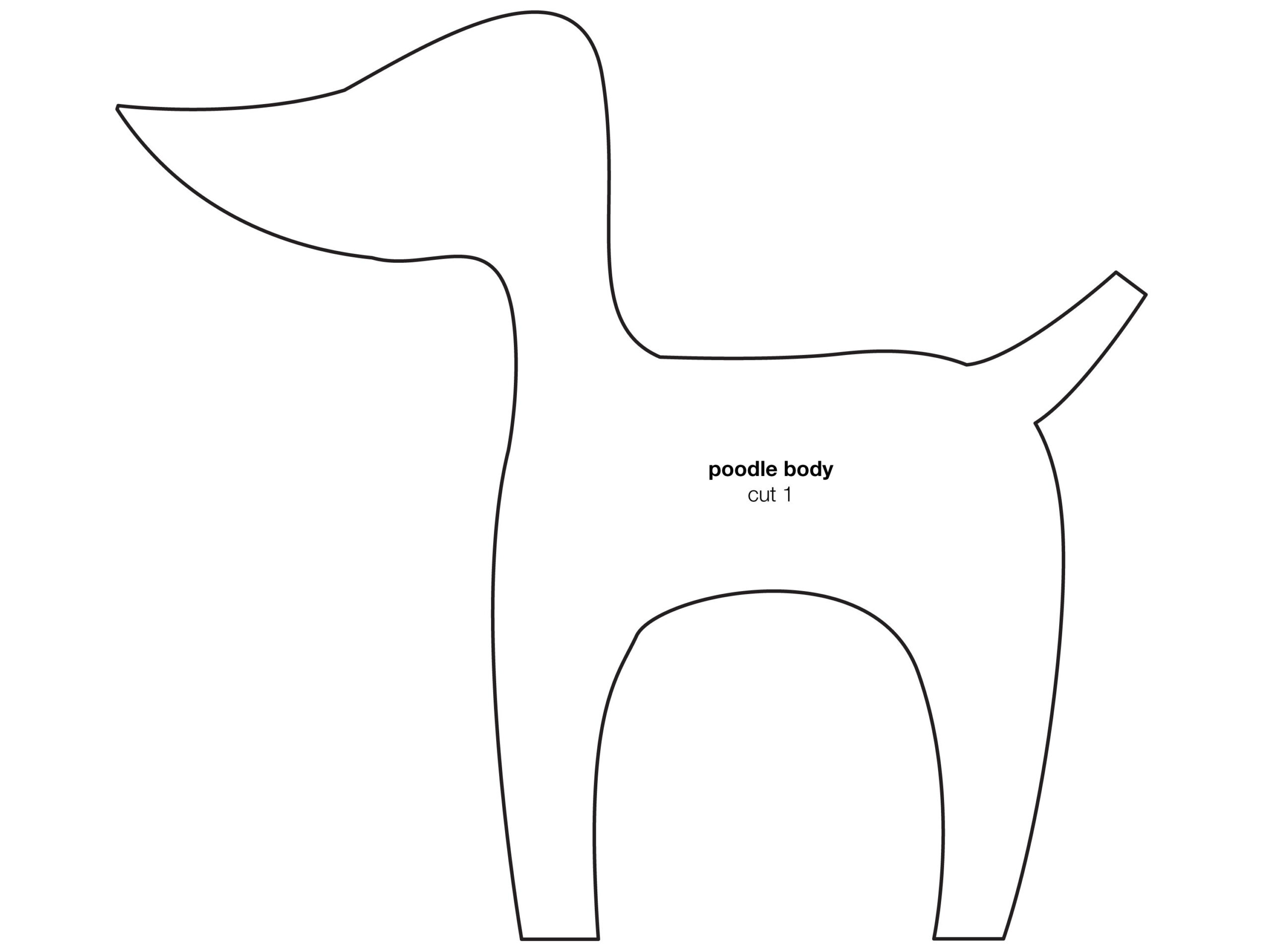 How To Make An Easy-Sew Poodle Skirt with regard to Printable Poodle Pattern For Poodle Skirt