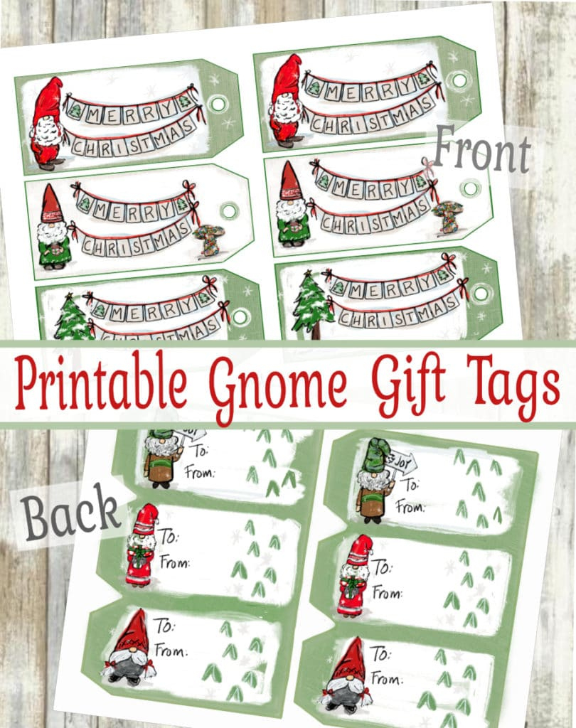 How To Make Free Printable Gnome Gift Tags - Well Crafted Studio with regard to Free Printable Gnome Gift Tags