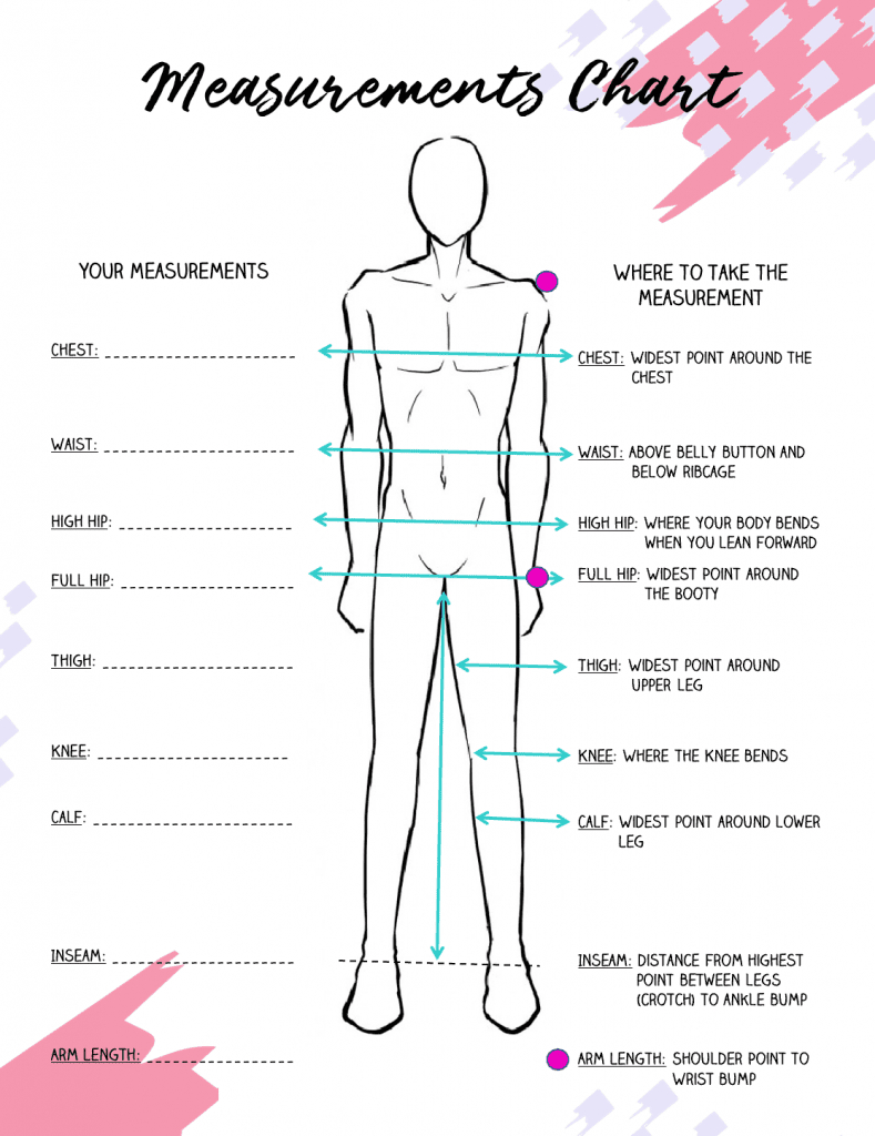 How To Take Body Measurements For Sewing Patterns inside Free Printable Body Measurement Chart For Sewing