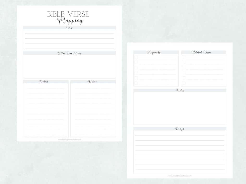 How To Use Bible Verse Mapping (Free Printable Worksheet!) pertaining to Free Printable Bible Verse Mapping Template
