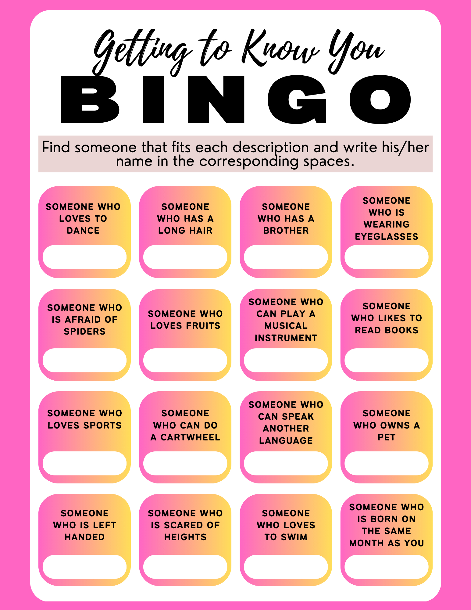 Human Bingo: A Fun And Effective Icebreaker – Tcea Technotes Blog inside Team Building Bingo Cards
