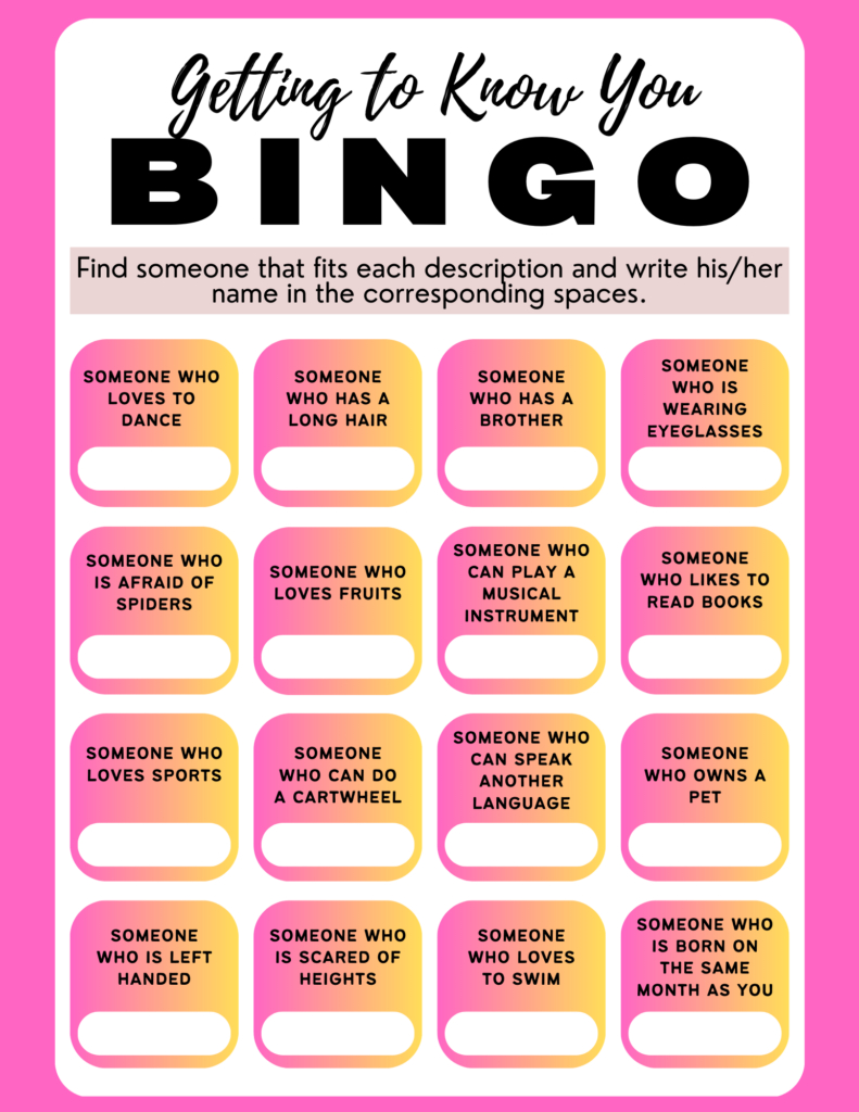 Human Bingo: A Fun And Effective Icebreaker – Tcea Technotes Blog regarding Ice Breaker Bingo Cards