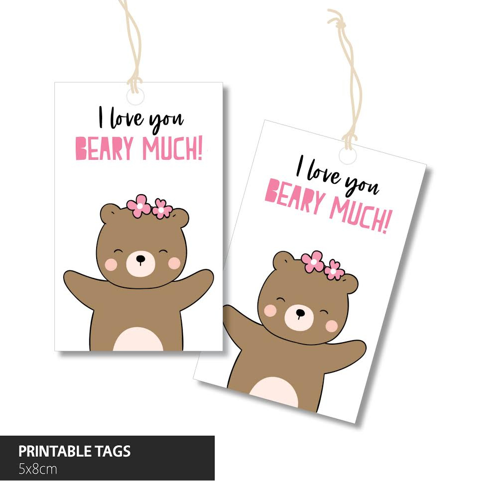 I Love You Beary Much - Artful Biscuit Co within I Love You Beary Much Printable