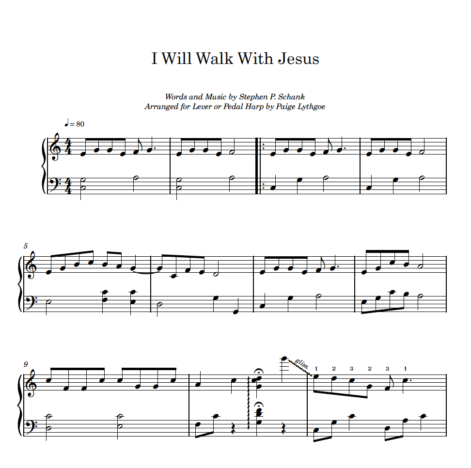I Will Walk With Jesus with regard to I Will Walk With Jesus Lyrics Printable