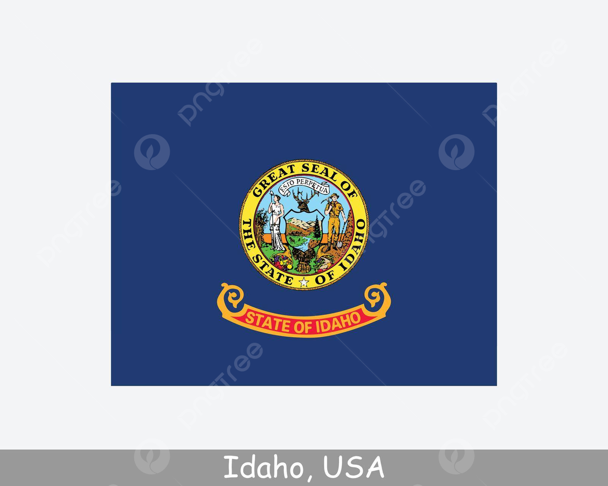 Idaho Usa State Flag Vector Image Design Vector, Vector, Image in Idaho State Flag Printable