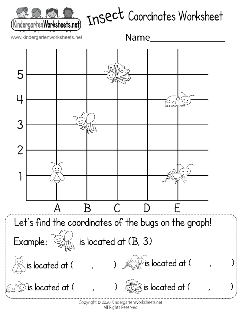 Insect Coordinates Worksheet - Free Printable, Digital, &amp;amp; Pdf inside Printable Insect Coordinates Worksheet