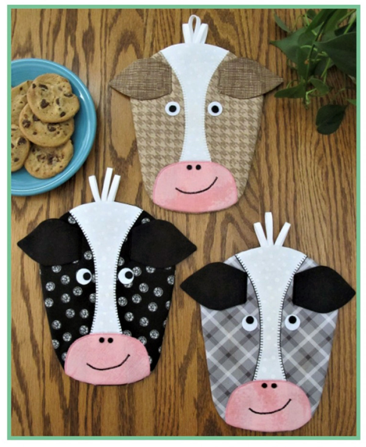 Inventory Reduction - Holy Cow Pot Holder, Mug Mat &amp;amp; Trivet Sewing regarding Printable Cow Sewing Pattern