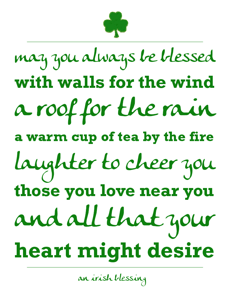 Irish Blessing Printables - A Night Owl Blog pertaining to Free Printable Irish Blessing