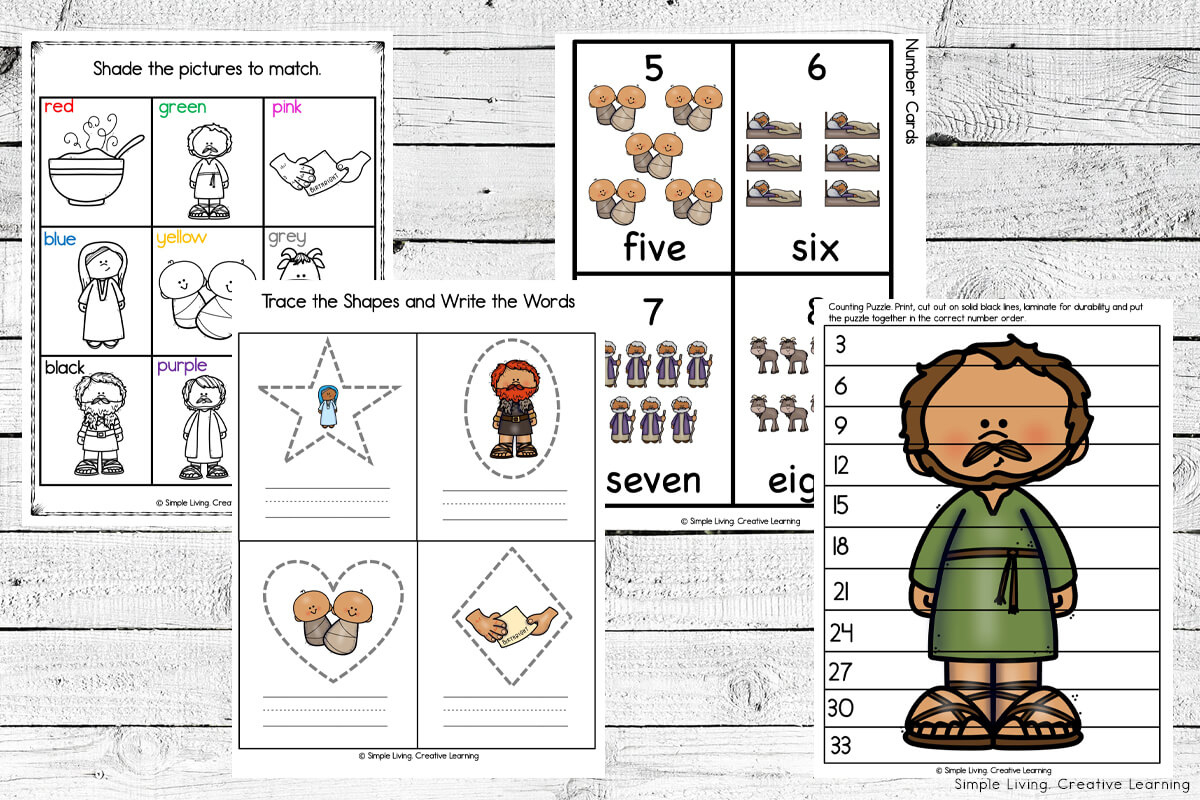 Jacob And Esau Printables - Simple Living. Creative Learning pertaining to Jacob and Esau Free Printables