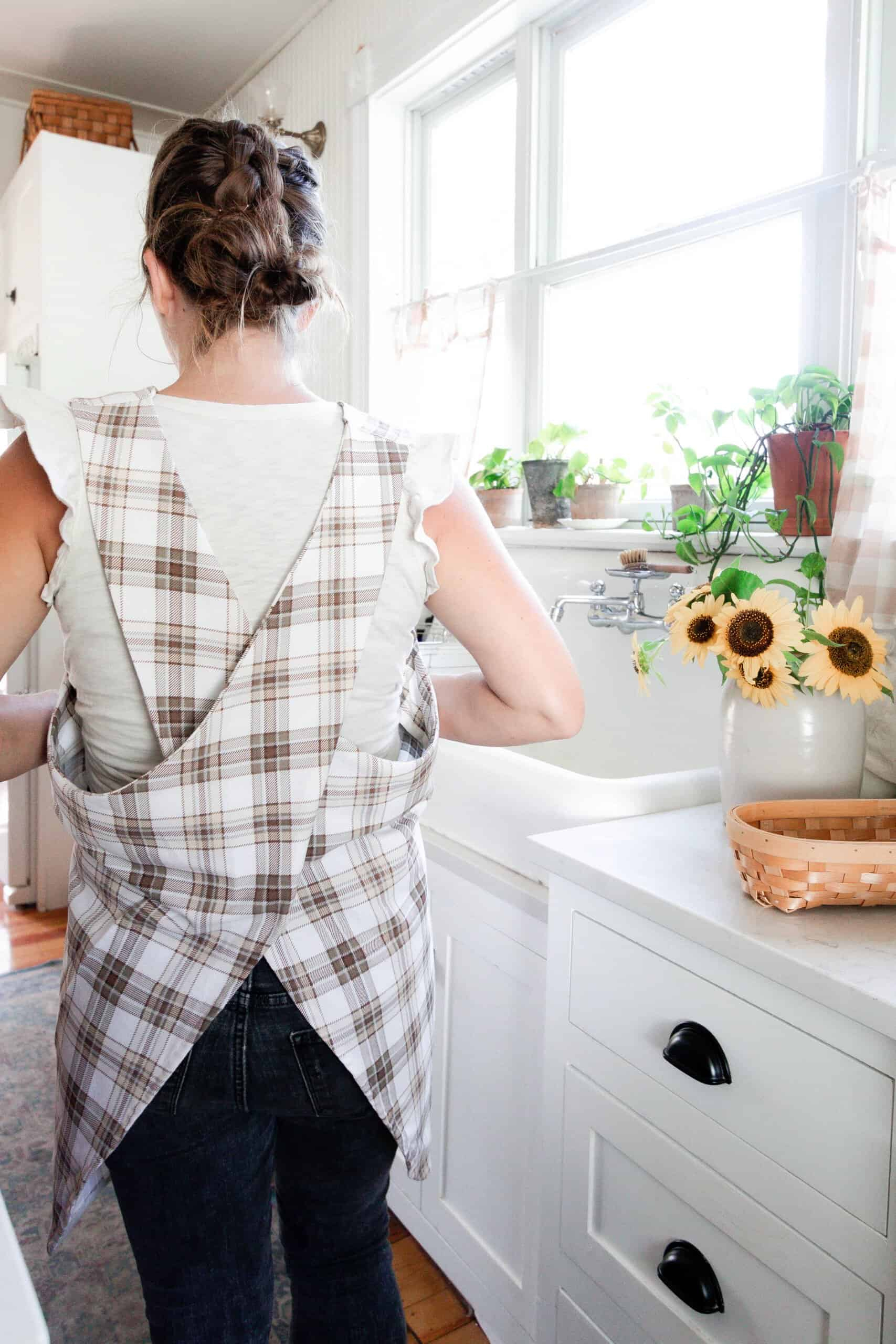 Japanese Apron Tutorial With Free Pdf Pattern - Farmhouse On Boone regarding Free Printable Japanese Apron Pattern