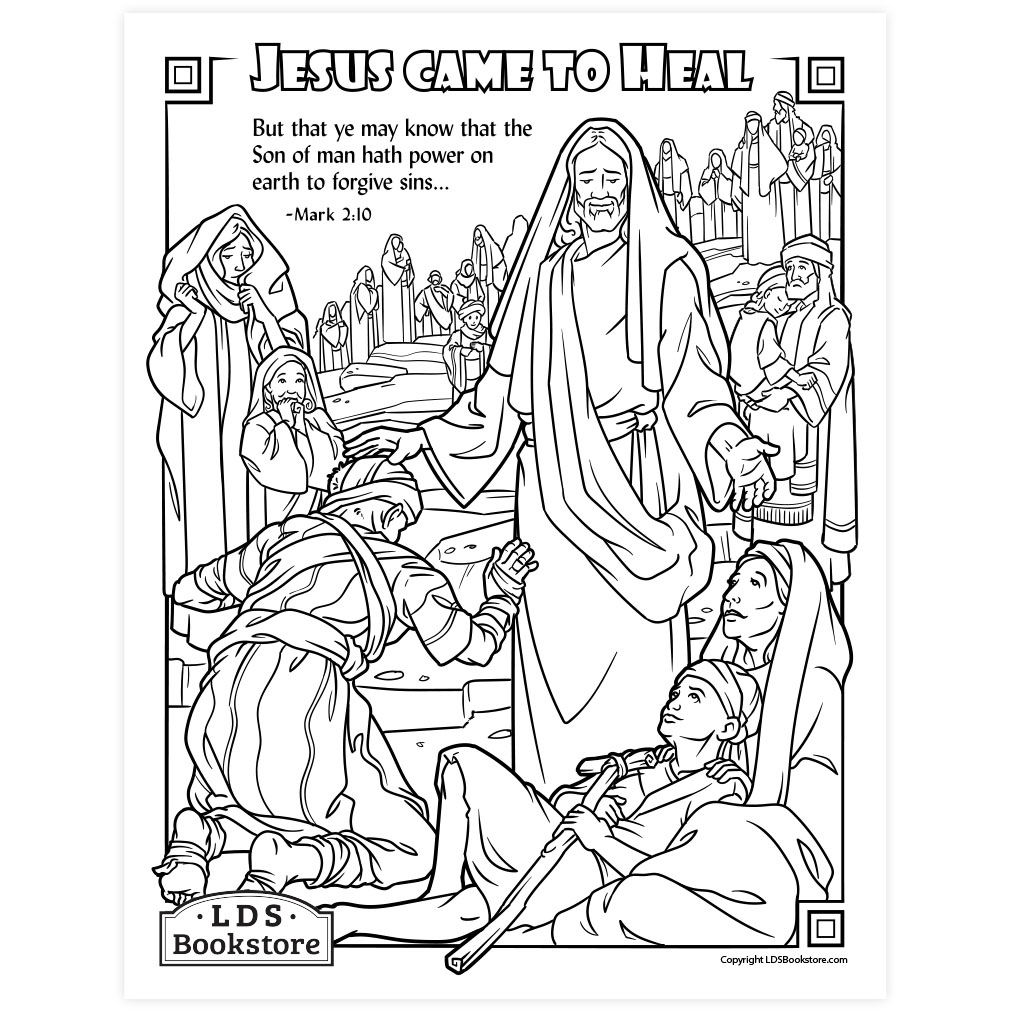 Jesus Came To Heal Coloring Page - Printable in Free Printable Miracles Of Jesus