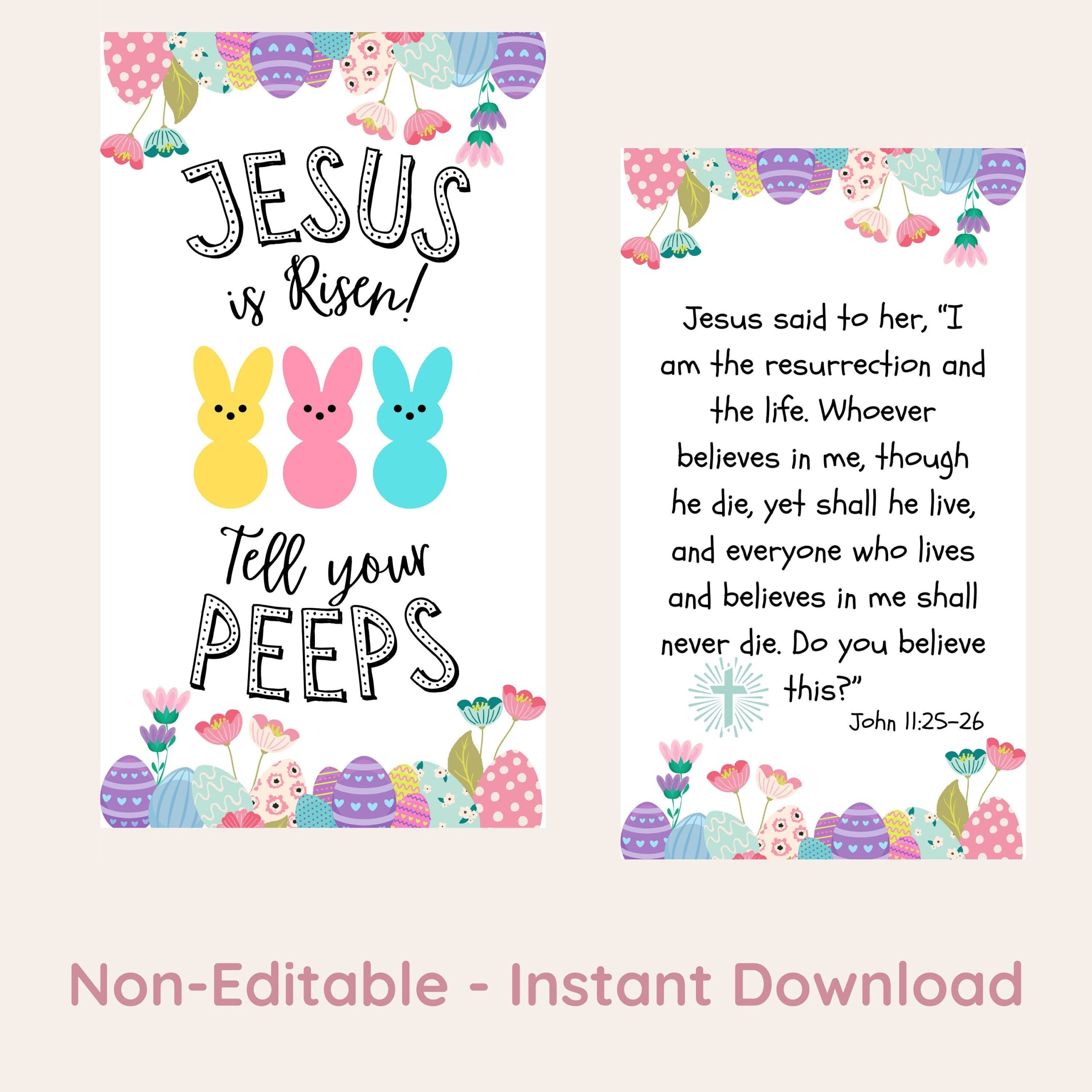 Jesus Is Risen, Tell Your Peeps, Printable For Easter, Peeps For pertaining to He Is Risen Tell Your Peeps Free Printable