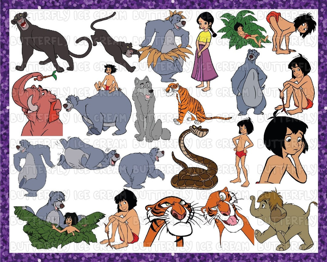 Jungle Book Svg, The Jungle Book Svg, Mowgli Svg, Baloo Svg pertaining to Printable Jungle Book Characters