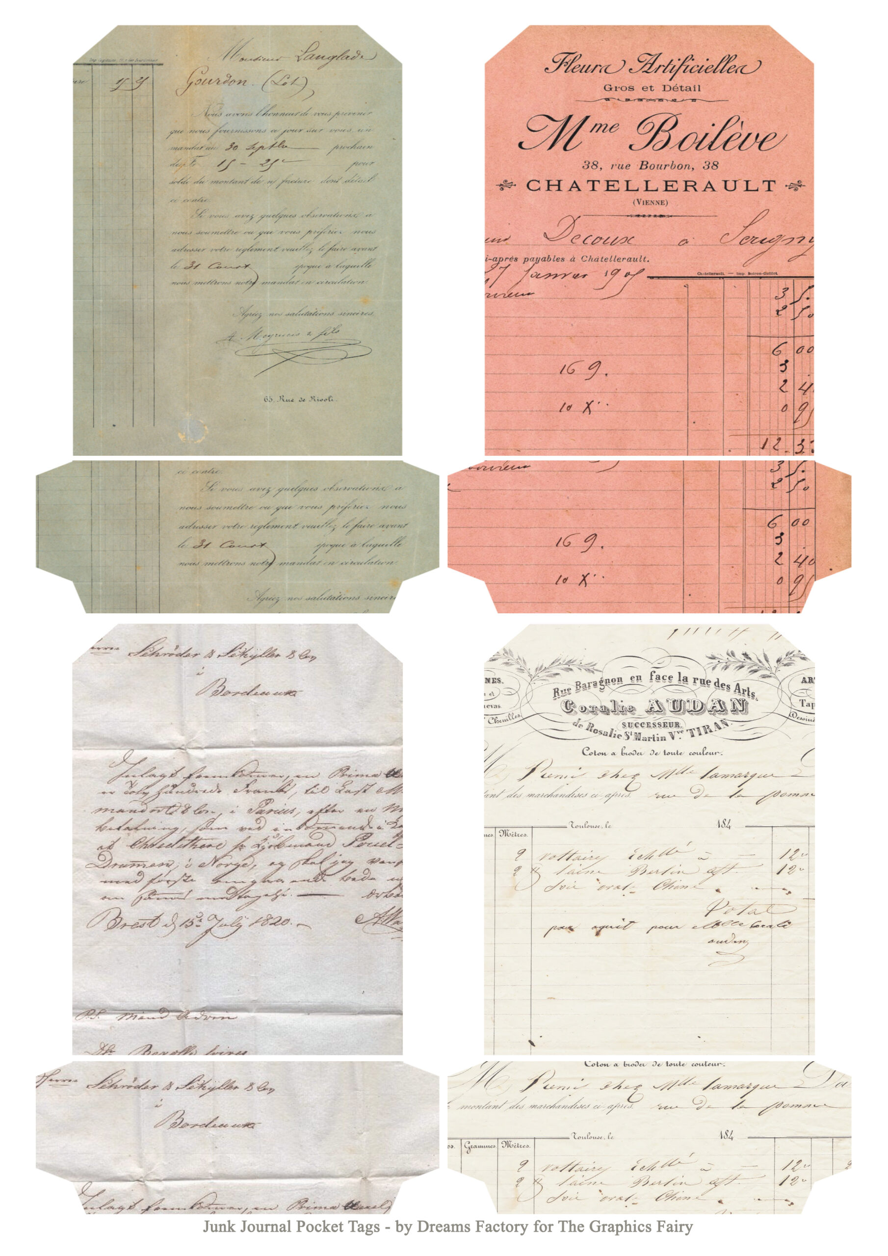 Junk Journal Pockets: (Free Printables!) - The Graphics Fairy within Free Printables For Junk Journals
