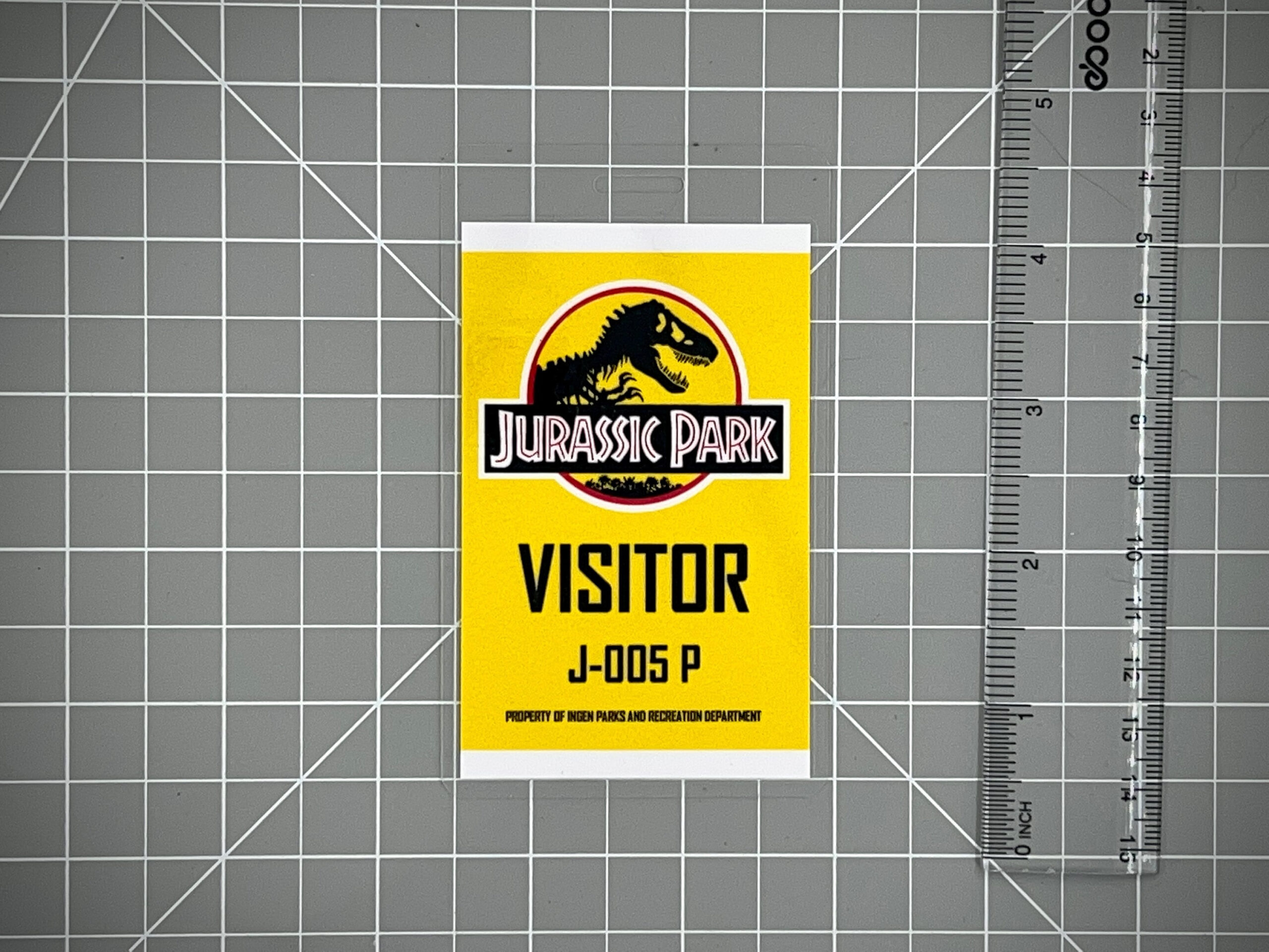 Jurassic Park Visitor Id Badge Set [Pdf Digital Download] - Etsy with regard to Printable Jurassic Park Id Badge Template Free