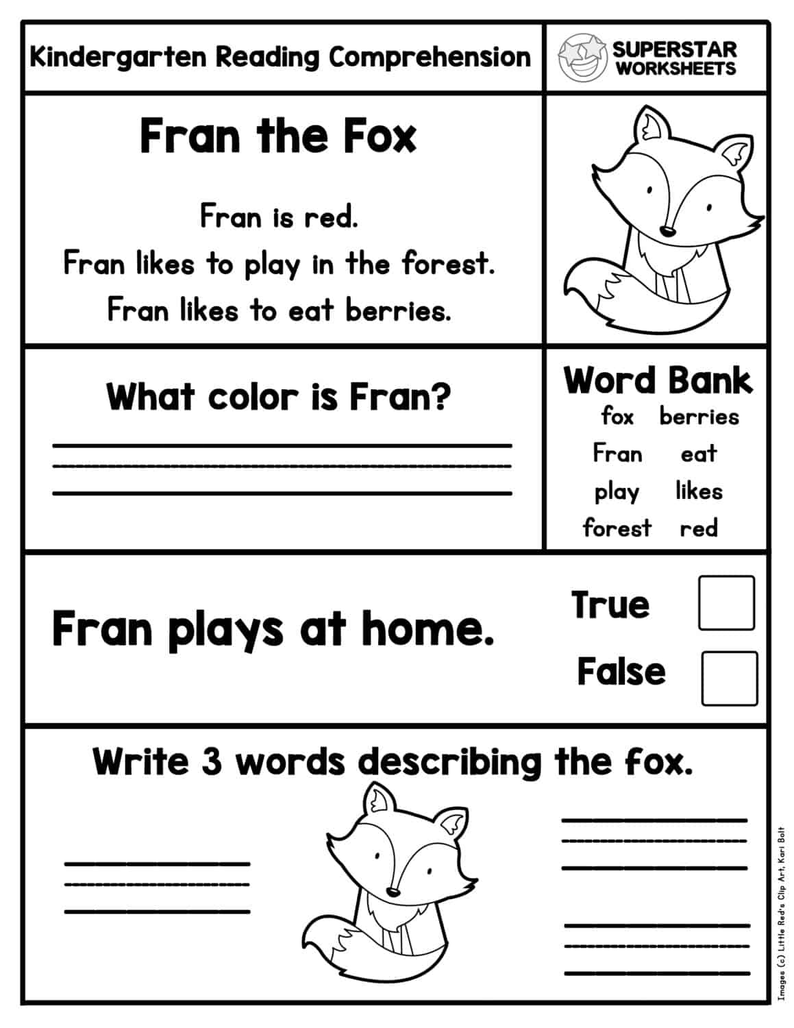 Kindergarten Reading Comprehension Worksheets - Superstar Worksheets within Reading Worksheets Printable For Preschool