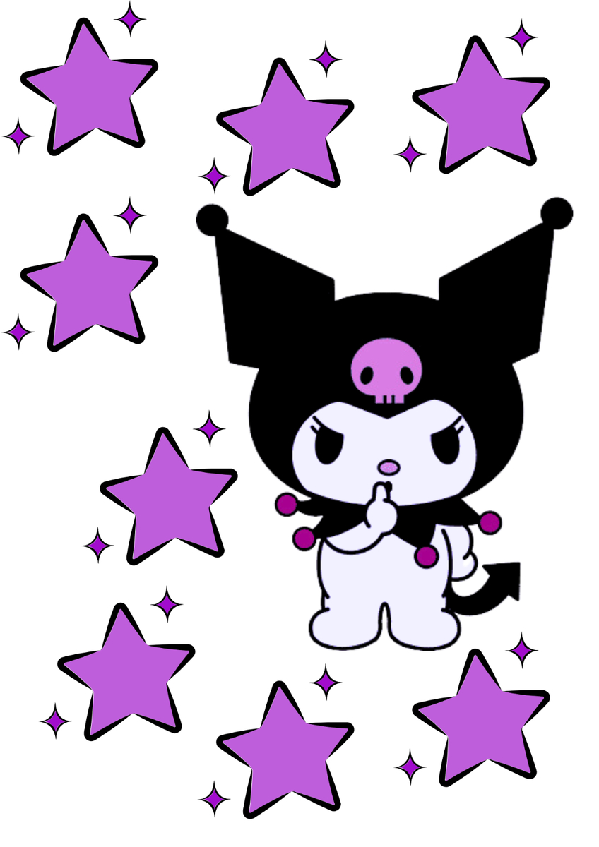 Kuromi Kundenspezifischer Essbarer Druck intended for Kuromi Cake Topper Printable