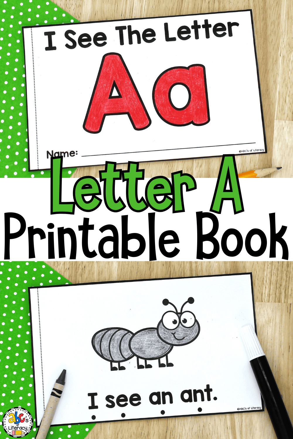 Letter A Book inside Letter A Book Printable