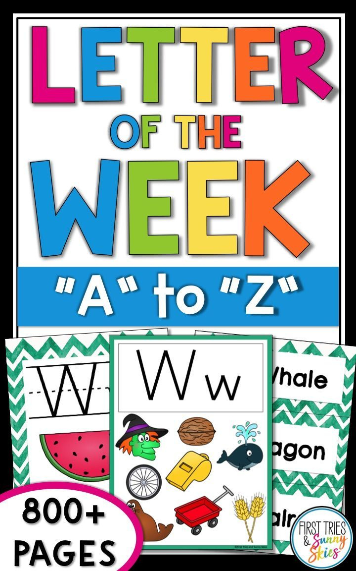 Letter Of The Week A-Z - Letter Of The Day Alphabet Curriculum with Letter of the Week Printable