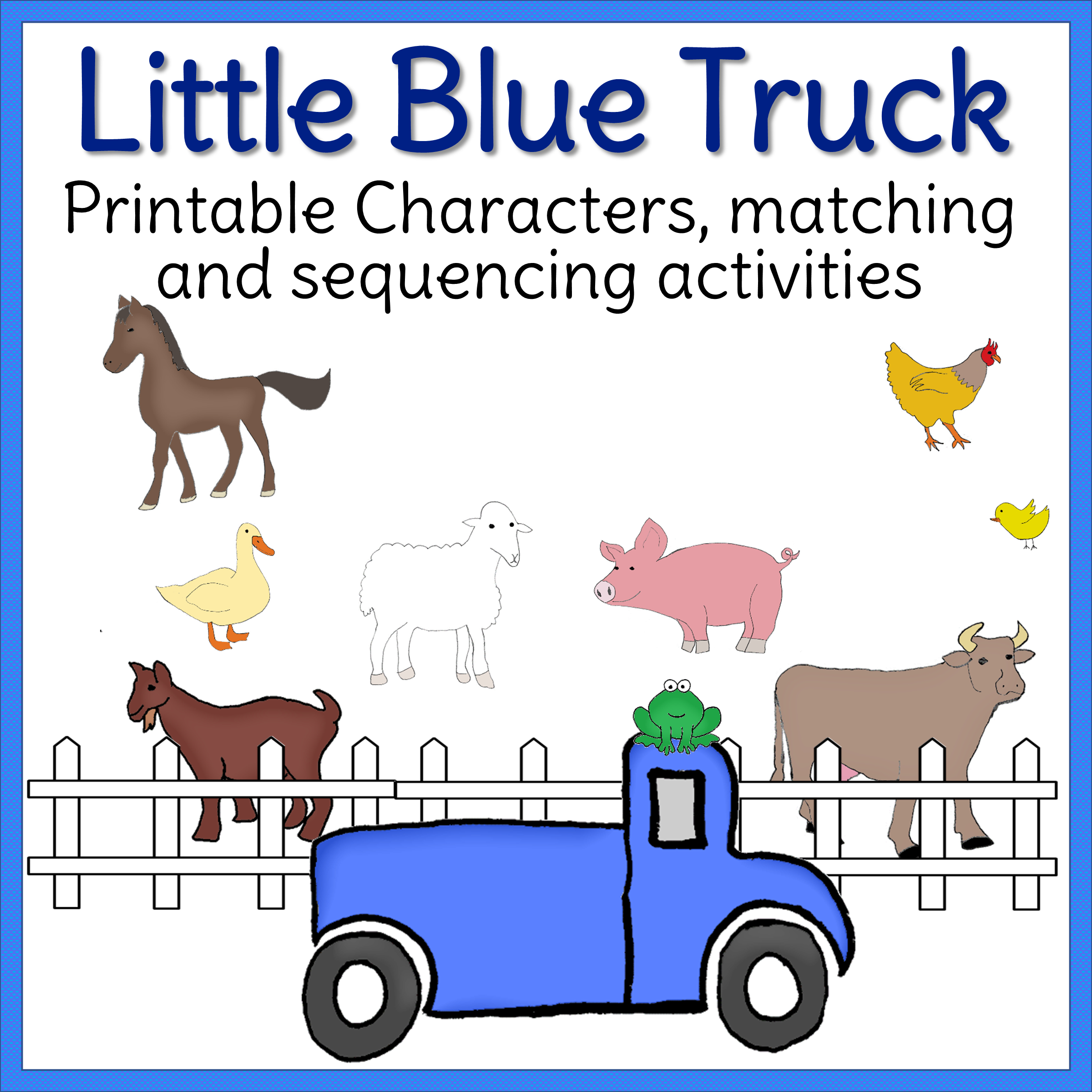 Little Blue Truck Activities regarding Little Blue Truck Printables Free